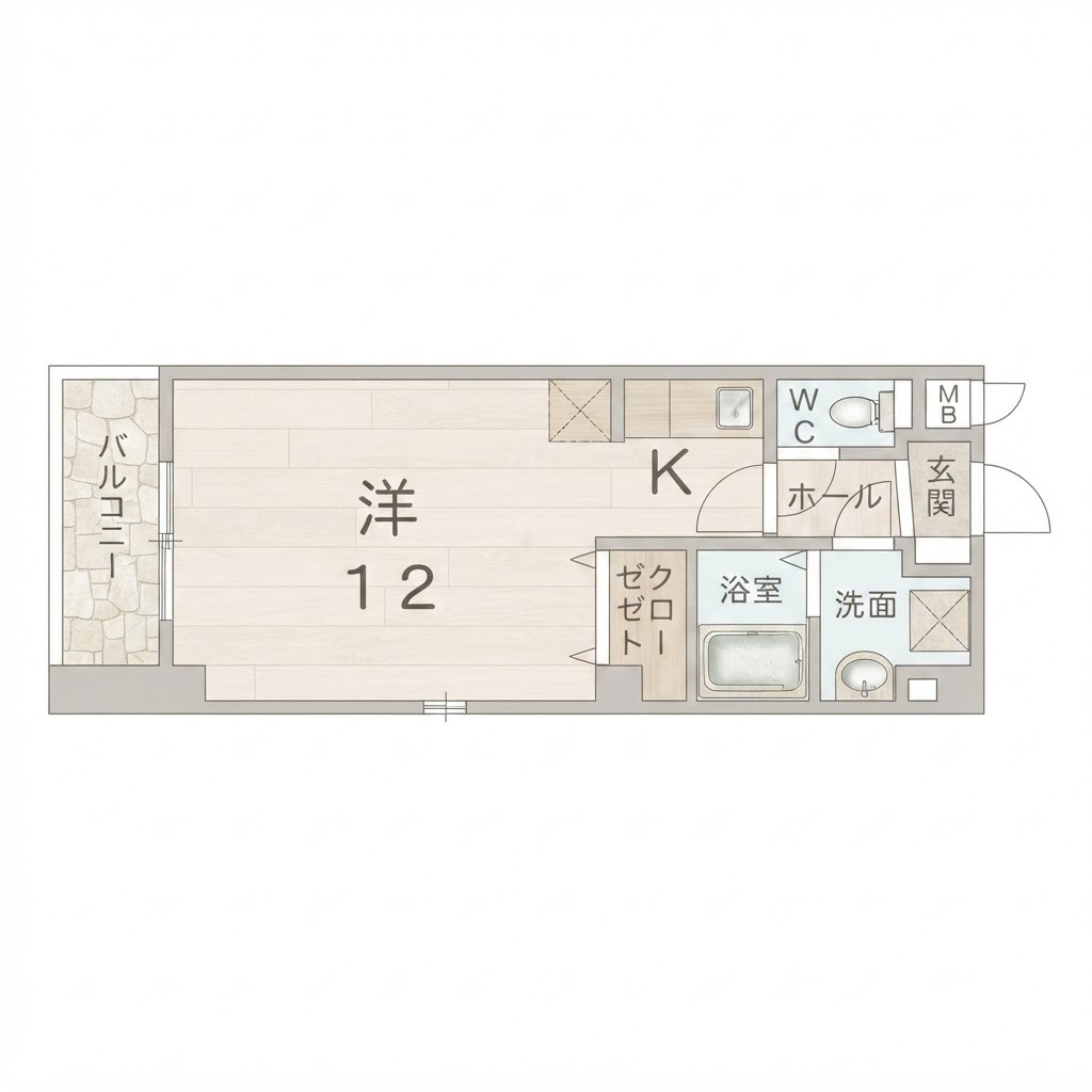 ラ・カーサ　西加賀屋の間取り