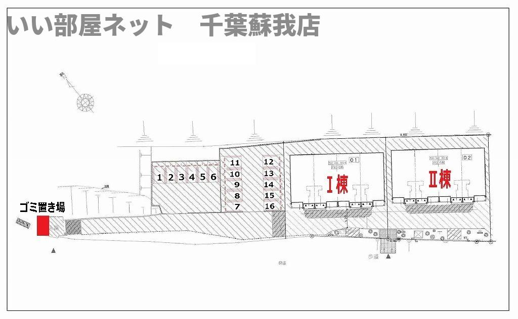 メルヴェ－ユⅠの駐車場