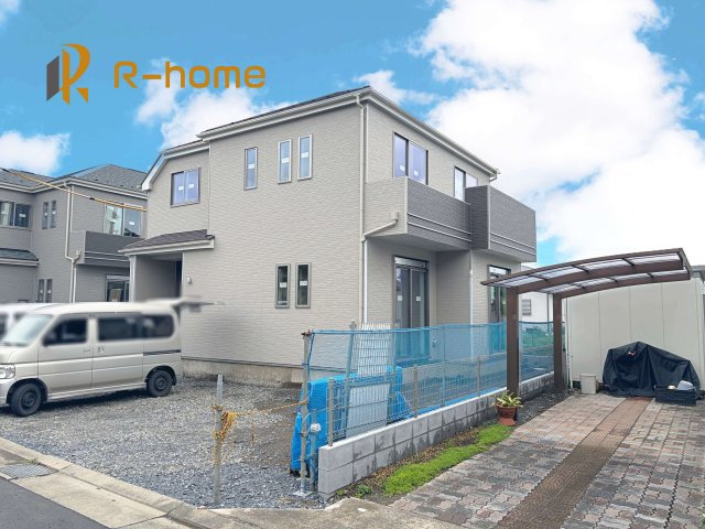 水戸市千波町　新築戸建て　A号棟の外観|ご予約を頂ければ、『平日』はもちろん『早朝』や『夜間』もご見学可能です♪お気軽にお申し付けください♪
