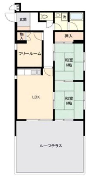 イスズハイツベル鈴蘭台西町の間取り