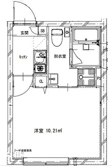 フラシア王子の間取り|間取りです。