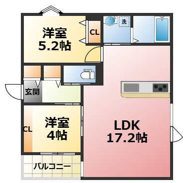 リブレメゾン花園町Ⅰの間取り