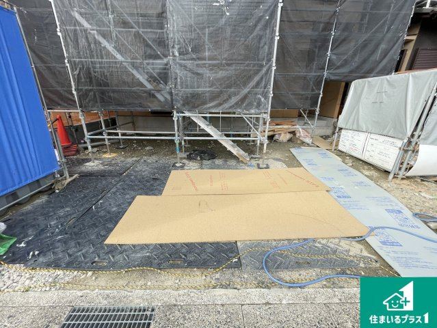 大津市真野　新築一戸建ての外観|現在の進捗状況です！順調に作業進行中、完成が待ち遠しいです！詳細の間取り等、お気軽にお問い合わせください！