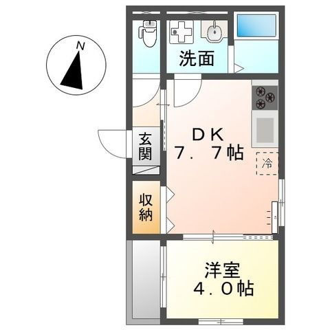 【間取り】 | アプリコットＤ