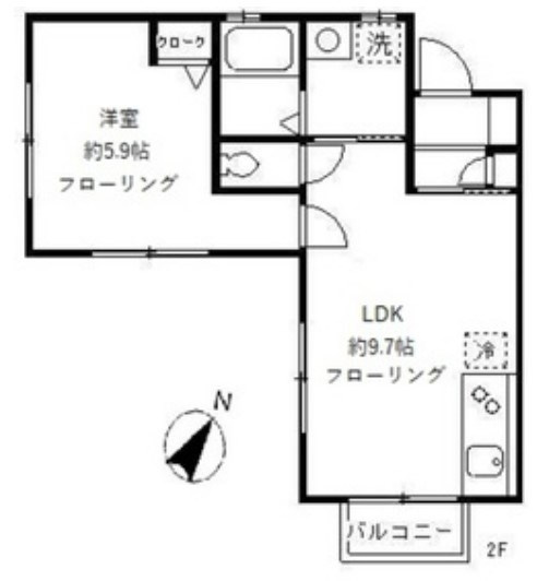 ヴィヴレ　ゆうきの間取り