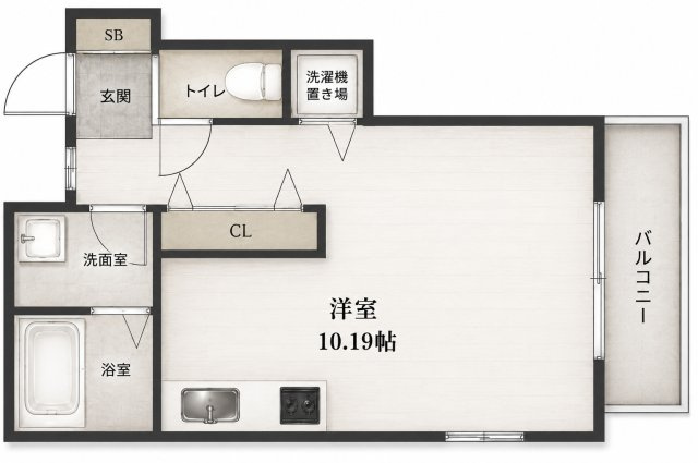 エターナルシー鈴蘭台の間取り