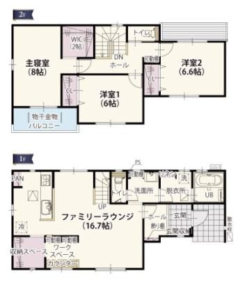 【間取り】 | ワイウッドコート上里町(七本木)第63期　新築住宅 | ≪6号棟≫