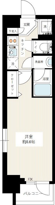 プレディアンスフォート錦糸町HY's の間取り|間取りです。