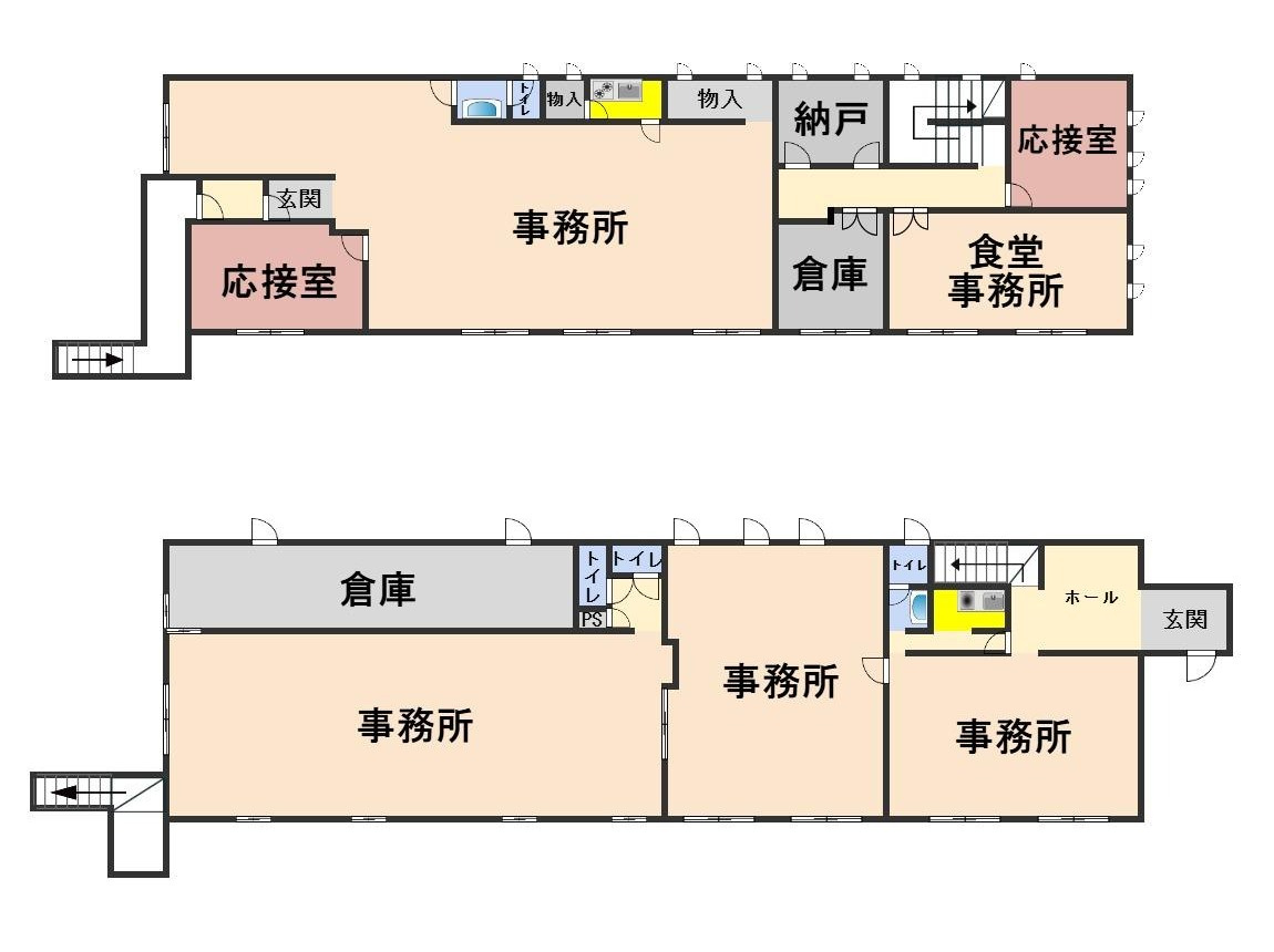 ６５５５１　岐阜市今嶺４丁目事務所・倉庫の間取り