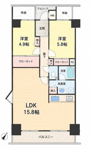 エスペランス幸陽台の間取り