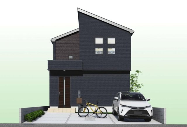 高知市瀬戸2丁目-2期1棟- 新築戸建ての外観パース|外観パースです