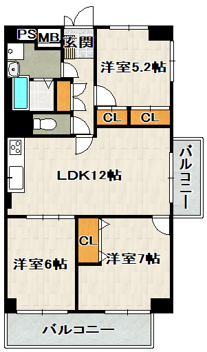 三交宝塚パレスの間取り