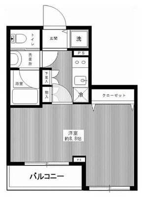 墨田区東駒形１丁目の賃貸マンションの間取り