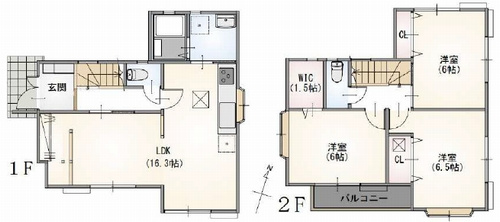 【間取り】 | 【仲介手数料０円】相模原市南区御園5丁目　中古一戸建て | 相模原市南区御園5丁目　中古一戸建て
