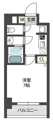 グランパシフィック新今里Ⅱの間取り