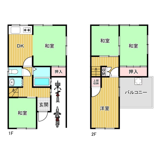 東大阪市新鴻池町の間取り