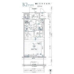 エスプレイス大阪城SOUTHの間取り