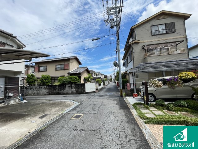 草津市野村　新築一戸建ての前面道路含む現地写真|現在の進捗状況です！順調に作業進行中、完成が待ち遠しいです！詳細の間取り等、お気軽にお問い合わせください！
