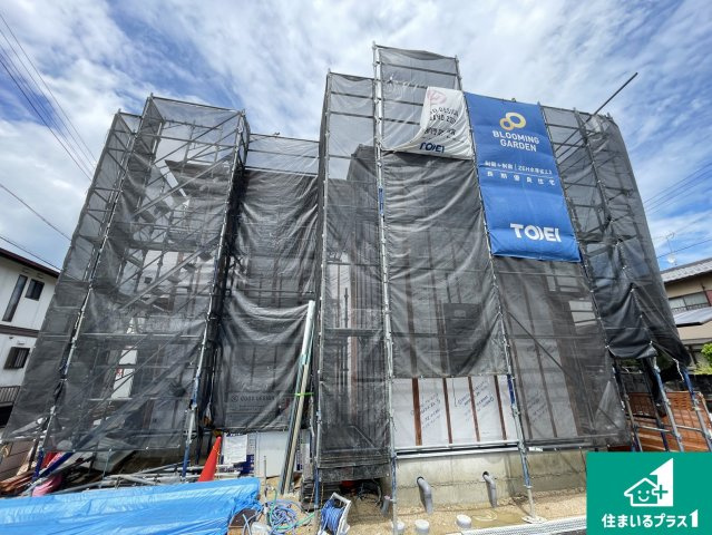 草津市野村　新築一戸建ての外観|現在の進捗状況です！順調に作業進行中、完成が待ち遠しいです！詳細の間取り等、お気軽にお問い合わせください！