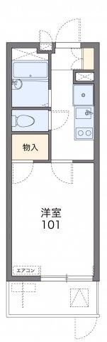 レオパレスドリームハイツ氷室の間取り