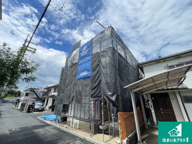 草津市野村　新築一戸建ての外観|現在の進捗状況です！順調に作業進行中、完成が待ち遠しいです！詳細の間取り等、お気軽にお問い合わせください！