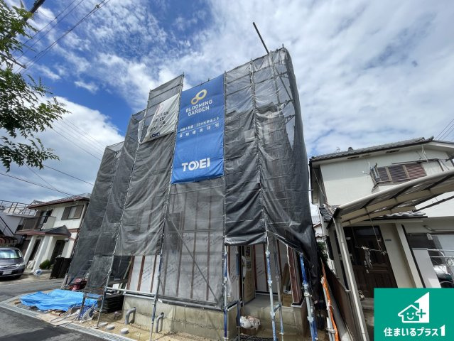 草津市野村　新築一戸建ての外観|現在建築中！落ち着いた街並みで新生活を始めることが出来そう！周辺の物件も併せてご紹介させて頂きます！