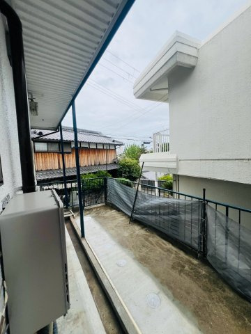 西脇ハイツのバルコニー
