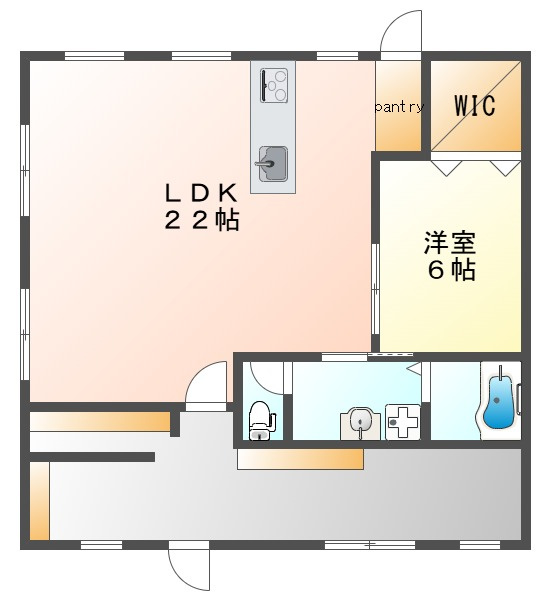 西脇ハイツの間取り