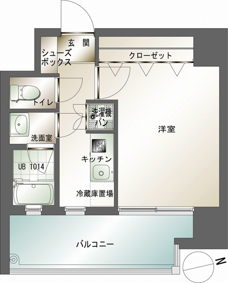 【間取り】 | エンクレスト天神Ⅳ