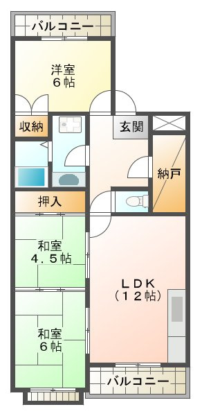 ハピネスの間取り