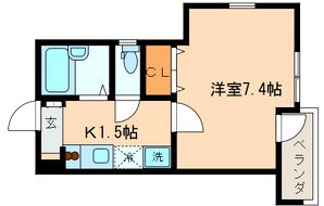 世田谷区代田３丁目の賃貸マンションの間取り