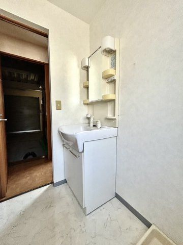 Private Garage 鴨江 SOUTHの独立洗面台