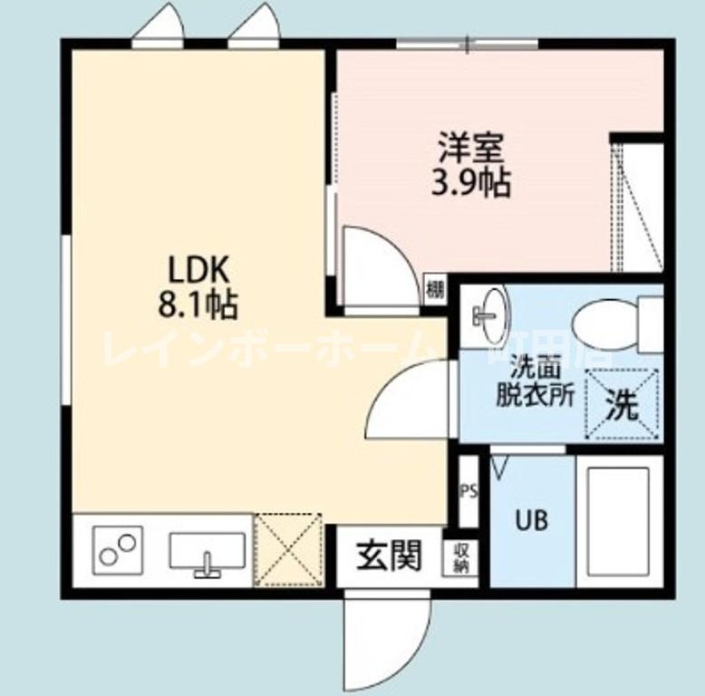 カンパネラ寺町※初期費用分割あと払いサービス利用可能物件の間取り