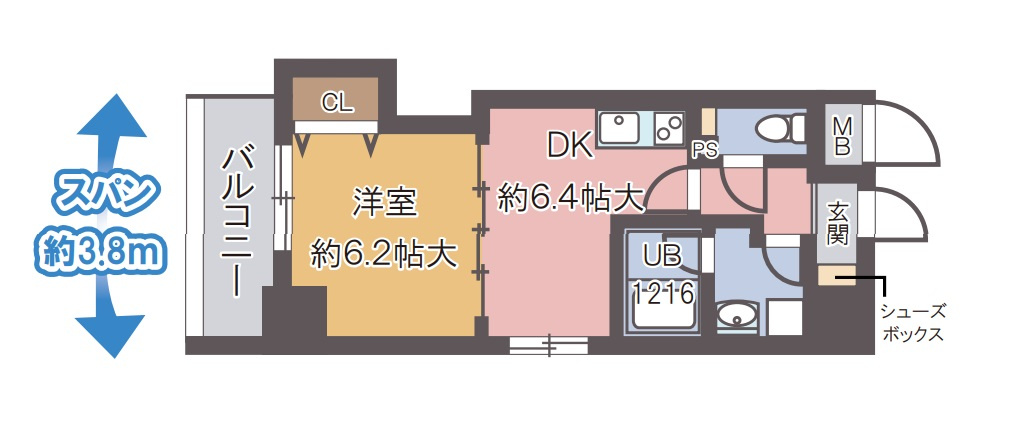 リンデンプラザ心斎橋の間取り