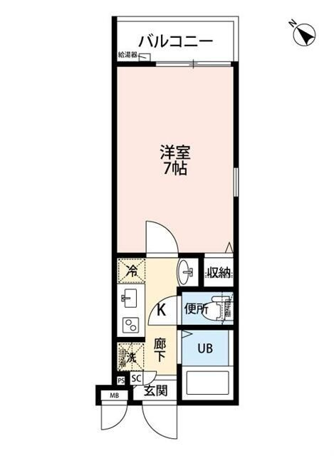 フィルクローバ谷塚の間取り