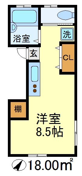 世田谷区宮坂３丁目のアパートの間取り