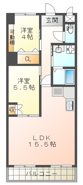 ヴィンテージコート須磨山手の間取り