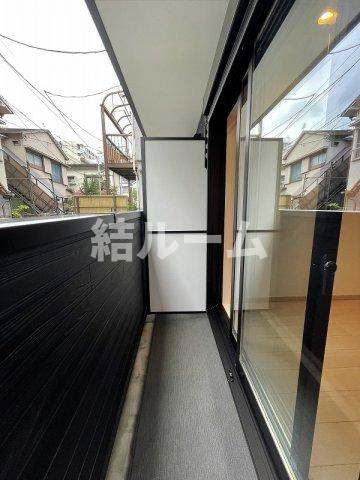 板橋区清水町のアパートのバルコニー