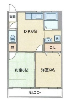カタンクローバーⅡの間取り