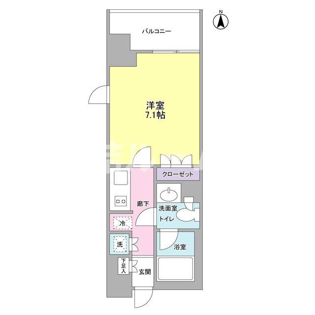 北区滝野川２丁目の賃貸マンションの間取り
