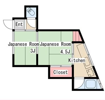フラット東須磨の間取り