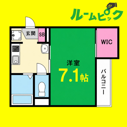 Villa桜本町　名古屋市賃貸　仲介手数料無料の間取り