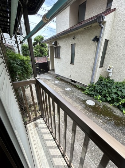 ホワイトコーポAのバルコニー