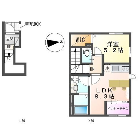 【間取り】 | （仮称）海老名市大谷北新築アパート5期