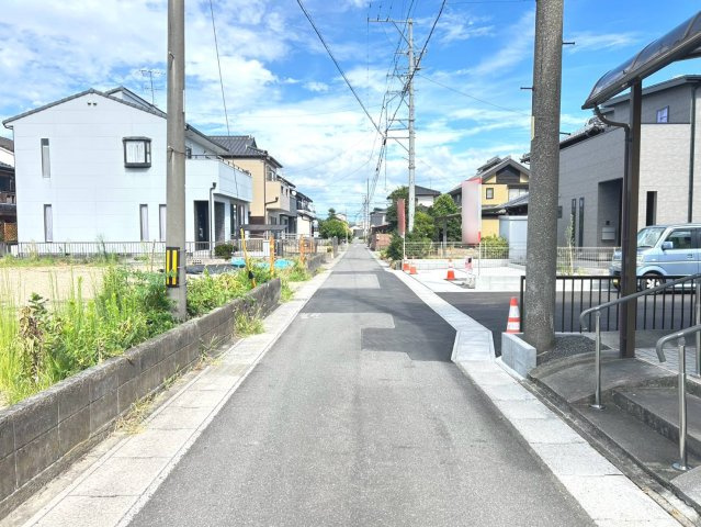 ダイマルタウン　一宮市西五城第5　全4区画分譲の前面道路含む現地写真|■前面道路　■ヤマダ不動産　株式会社リライフ　
■夢のマイホーム購入をフルサポートします！