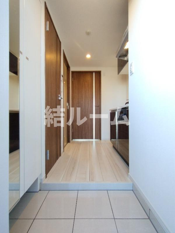 板橋区蓮沼町の賃貸マンションの玄関