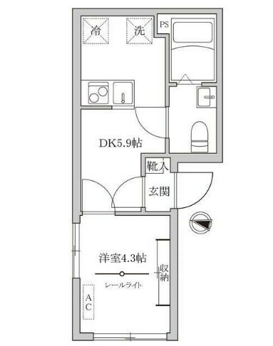オレア浅草東の間取り