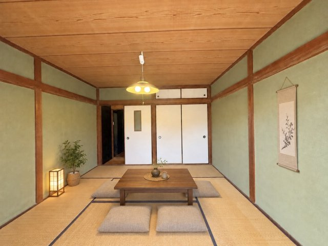 東住吉区住道矢田８丁目の和室|押入れ付きの和室。布団や季節物を収納しやすく、お部屋をすっきり使えます◎※本画像はCGで作成しており、実際に現地に家具は置かれておりません。また価格に家具は含まれておりません。