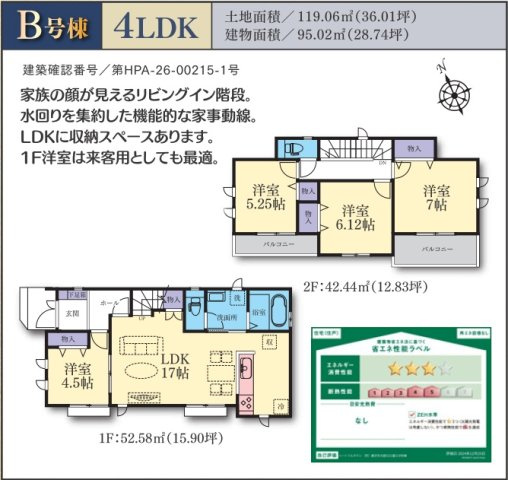 藤沢市大庭　新築3棟の間取り