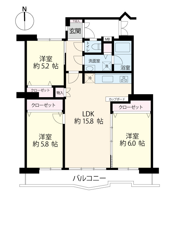 ９号棟２階部分74.76㎡